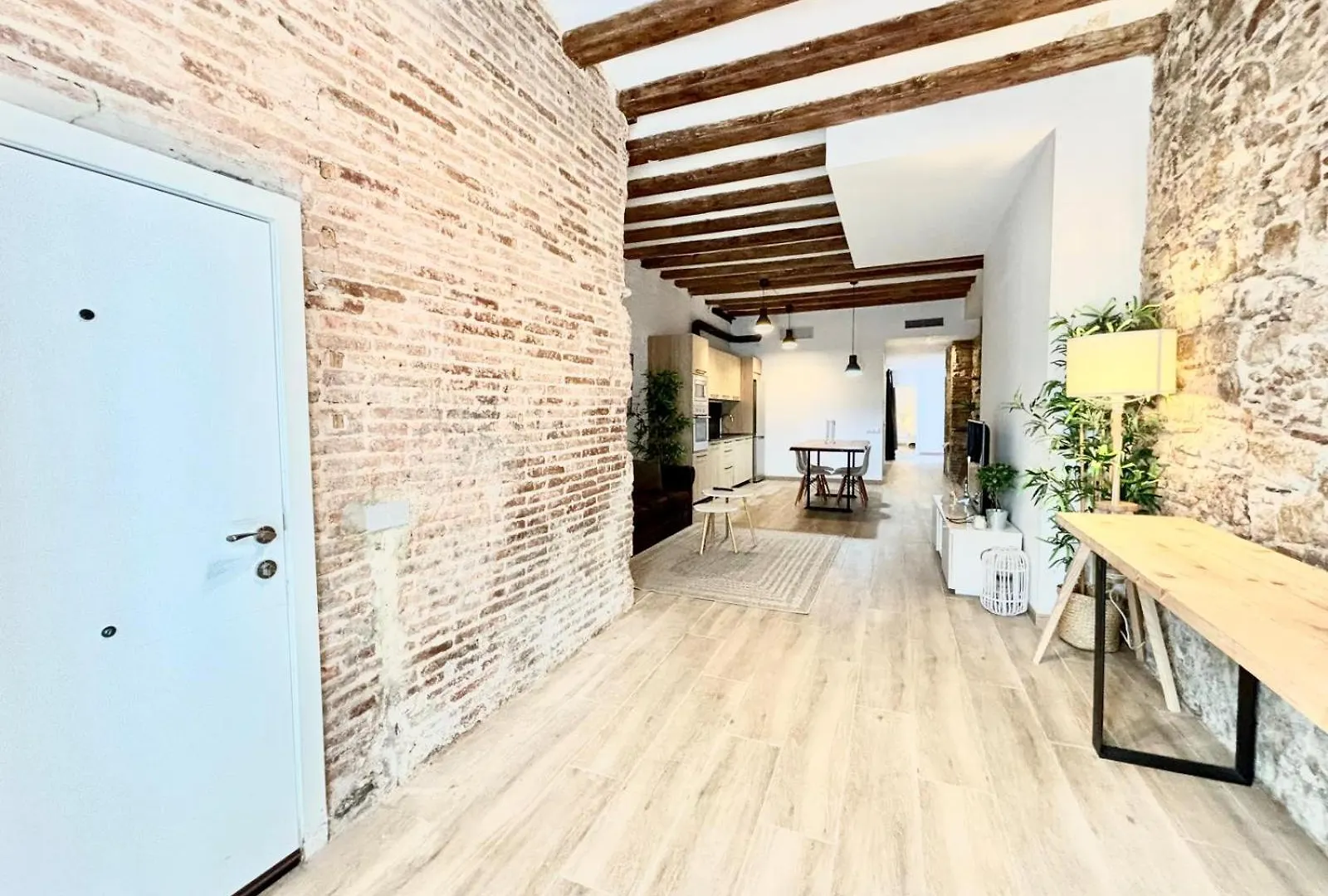 Piso Con Dos Habitaciones Con Camas Dobles Y Terrazas En El Poblenou Barcelona Hiszpania